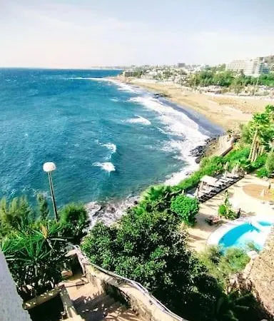 شقة Tranquilo En San Agustin 1 Cama Doble Y Salon Con Sofas Camas ماسبالوماس